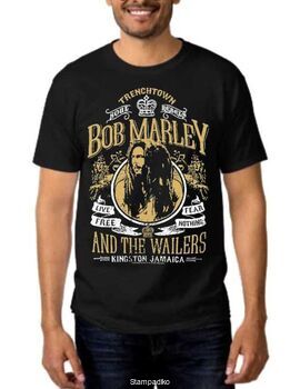 Rock t-shirt με στάμπα Bob Marley and The Wailers
