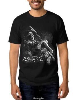 Rock t-shirt με στάμπα Jimi Hendrix