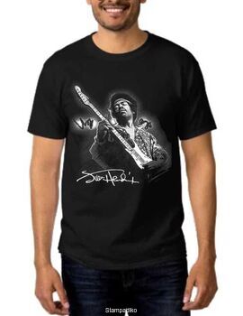 Rock t-shirt με στάμπα Jimi Hendrix Monterey Magic