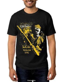 Rock t-shirt με στάμπα Jimi Hendrix Axis Bold As Love T-Shirt