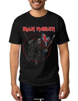 Heavy metal t-shirt με στάμπα Iron Maiden The Trooper