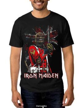 Heavy metal t-shirt με στάμπα Iron Maiden