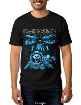 Heavy metal t-shirt με στάμπα Iron Maiden Final Frontier