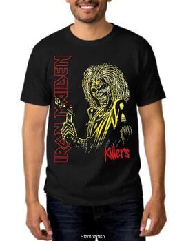 Heavy metal t-shirt με στάμπα Iron Maiden Killers