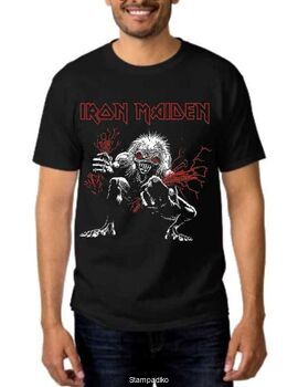 Heavy metal t-shirt με στάμπα Iron Maiden A Real Live Dead One