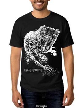 Heavy metal t-shirt με στάμπα Iron Maiden famous mascot Eddie