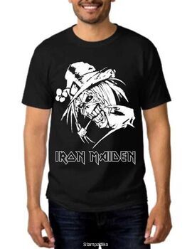Heavy metal t-shirt με στάμπα Iron Maiden Leprechaun