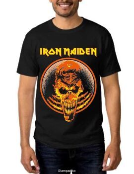 Heavy metal t-shirt με στάμπα Iron Maiden Afraid to shoot strangers