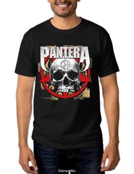 Rock t-shirt Pantera Cowboys from Hell CFH Skull