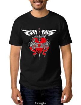 Rock t-shirt με στάμπα Bon Jovi