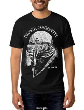 Rock t-shirt με στάμπα Black Sabbath Tony stark