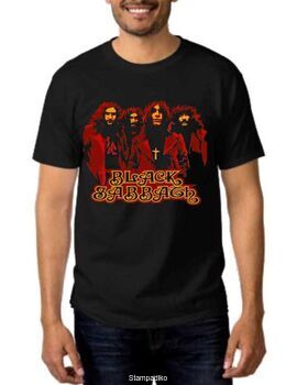 Rock t-shirt με στάμπα Black Sabbath