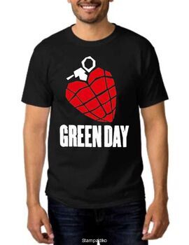 Rock t-shirt με στάμπα Green Day American Idiot