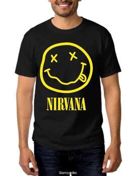 Rock t-shirt Nirvana Smiley Face