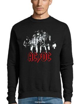 Μπλούζα Φούτερ Sweatshirt Rock με στάμπα ACDC Original Band Members