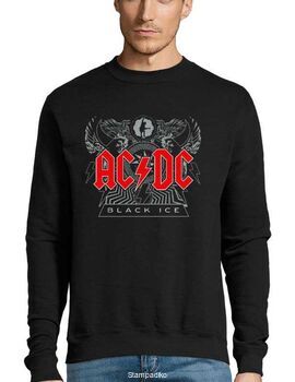 Μπλούζα Φούτερ Sweatshirt Rock με στάμπα ACDC Black Ice