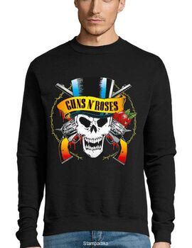 Μπλούζα Φούτερ GUNS N ROSES Skull License