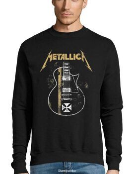 Μπλούζα Φούτερ με στάμπα Metallica James Hetfield Gibson Guitar