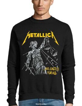 Μπλούζα Φούτερ με στάμπα Metallica and Justice for All