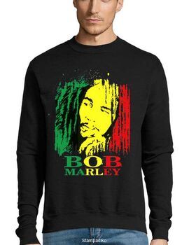 Μπλούζα Φούτερ με στάμπα Bob Marley One Love