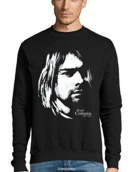 Μπλούζα Φούτερ Sweatshirt Rock Kurt Cobain Nirvana