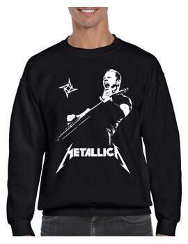 Μπλούζα Φούτερ με στάμπα Metallica James Hetfield