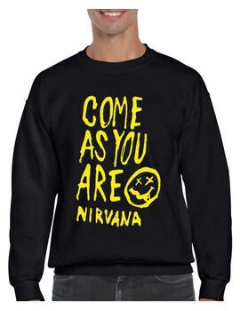 Μπλούζα Φούτερ με στάμπα Nirvana Come As You Are