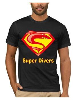 Αστεία T-shirts με στάμπα Super Divers