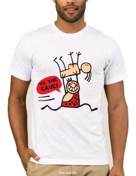 Αστεία μπλουζάκια με στάμπα To the caveT-shirts