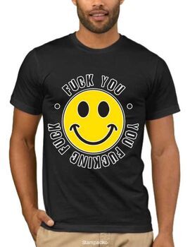 Αστεία T-shirts με στάμπα Fuck You Smile You fucking Fuck
