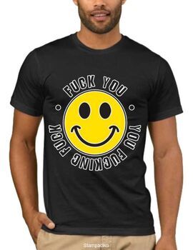 Αστεία T-shirts με στάμπα Fuck You Smile You fucking Fuck