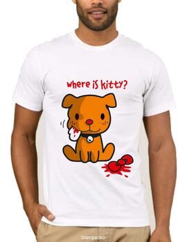 Αστεία T-shirts Where is Kitty