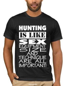 Αστεία T-shirts Hunting Is Like Sex