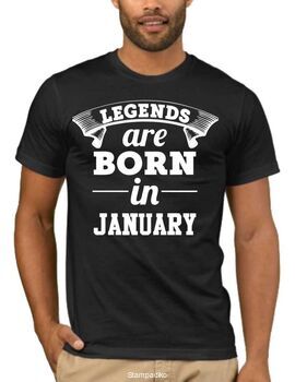 Μπλουζάκι,φούτερ κουκούλα & φούτερ χωρίς κουκούλα με στάμπα Legends are born January_2
