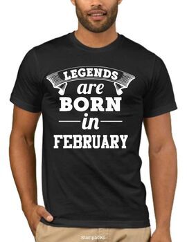 Μπλουζάκι,φούτερ κουκούλα & φούτερ χωρίς κουκούλα με στάμπα Legends are born February_2