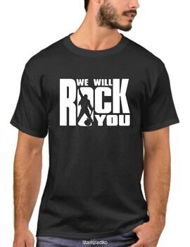 Μπλουζάκι,φούτερ κουκούλα & φούτερ χωρίς κουκούλα με στάμπα We will Rock you
