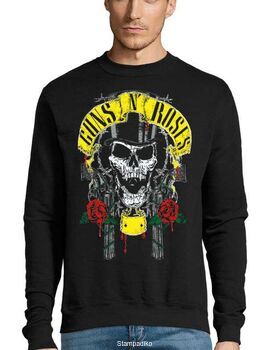 Μπλούζα Φούτερ με στάμπα Guns N Roses Slash Skull Head