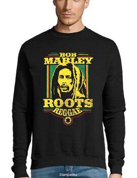 Μπλούζα Φούτερ με στάμπα Bob Marley Roots Reggae