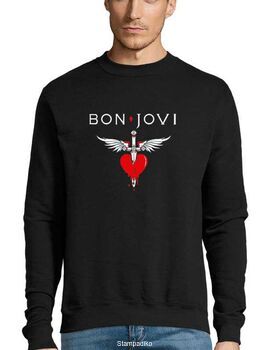Μπλούζα Φούτερ με στάμπα Bon Jovi You Give Love A Bad Name