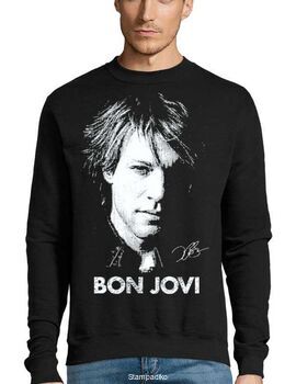 Μπλούζα Φούτερ με στάμπα Bon Jovi