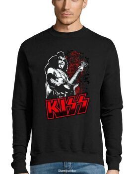 Μπλούζα Φούτερ με στάμπα Kiss Gene Simmons Guitar