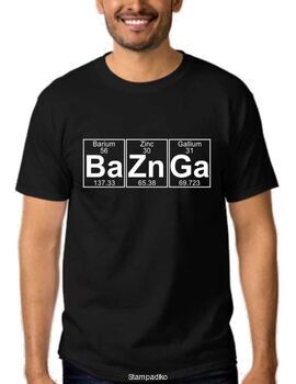 Μπλούζα με στάμπα BaZnGa Periodic Table of Elements