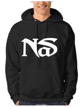 Μπλούζα φούτερ με κουκούλα με στάμπα Hip Hop NAS