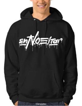 Μπλούζα φούτερ με κουκούλα με στάμπα N.Ο.Ε. (εnN.O.E.iται)