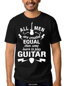 Μπλουζάκι,φούτερ κουκούλα & φούτερ χωρίς κουκούλα με στάμπα Some Men Learn To PLay Guitar
