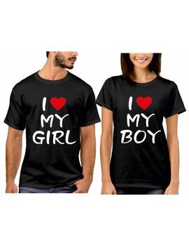 Μπλούζες για ζευγάρια  I Love My Boy - I Love My Girl