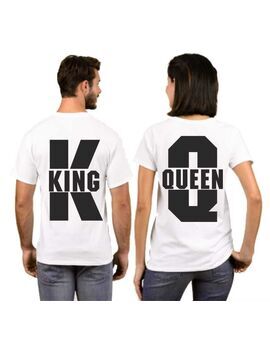 Μπλουζάκια & φούτερ με κουκούλα με στάμπα King and Queen