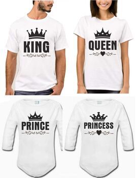 Μπλούζακια T-shirt King - Queen & Prince &Princess