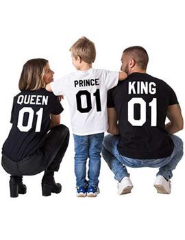 Μπλούζακια T-shirt King - Queen & Prince