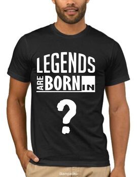 Μπλούζα T-shirt με στάμπα Legends are born in...